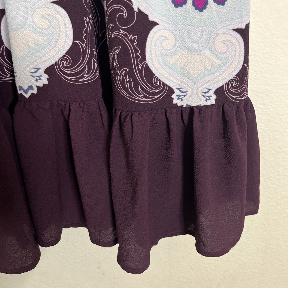Lane Bryant Purple and White Floral Midi Dress - Picture 6 of 15